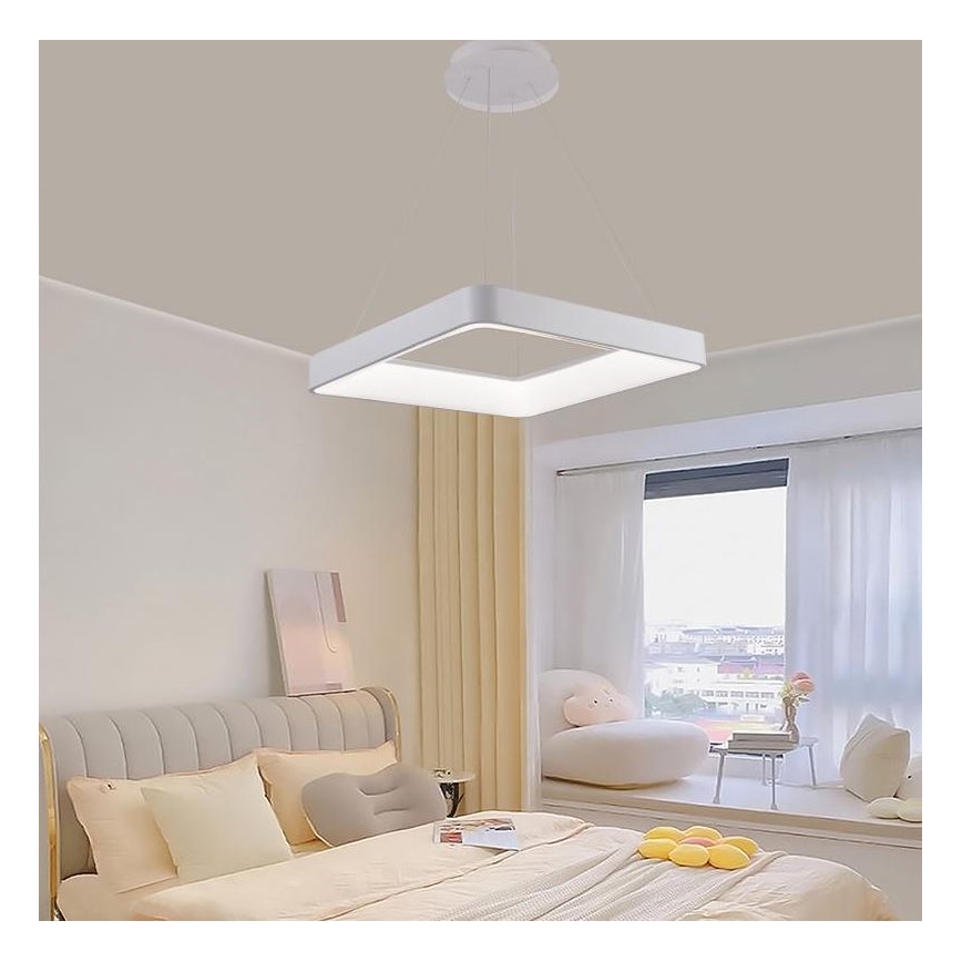 Lampadario a sospensione con filo LED dimmerabile LED/55W/230V 3000-6500K bianco + telecomando