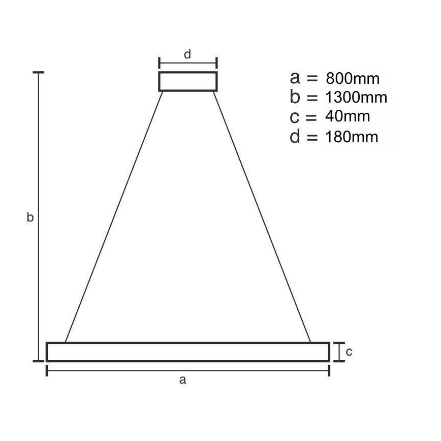 Lampadario a sospensione con filo LED dimmerabile LED/55W/230V 3000-6500K oro + telecomando