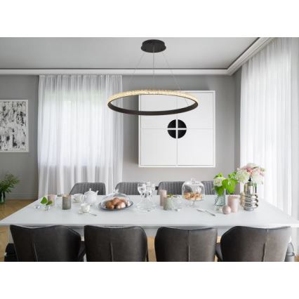Lampadario a sospensione con filo LED dimmerabile LED/55W/230V 3000-6500K + telecomando