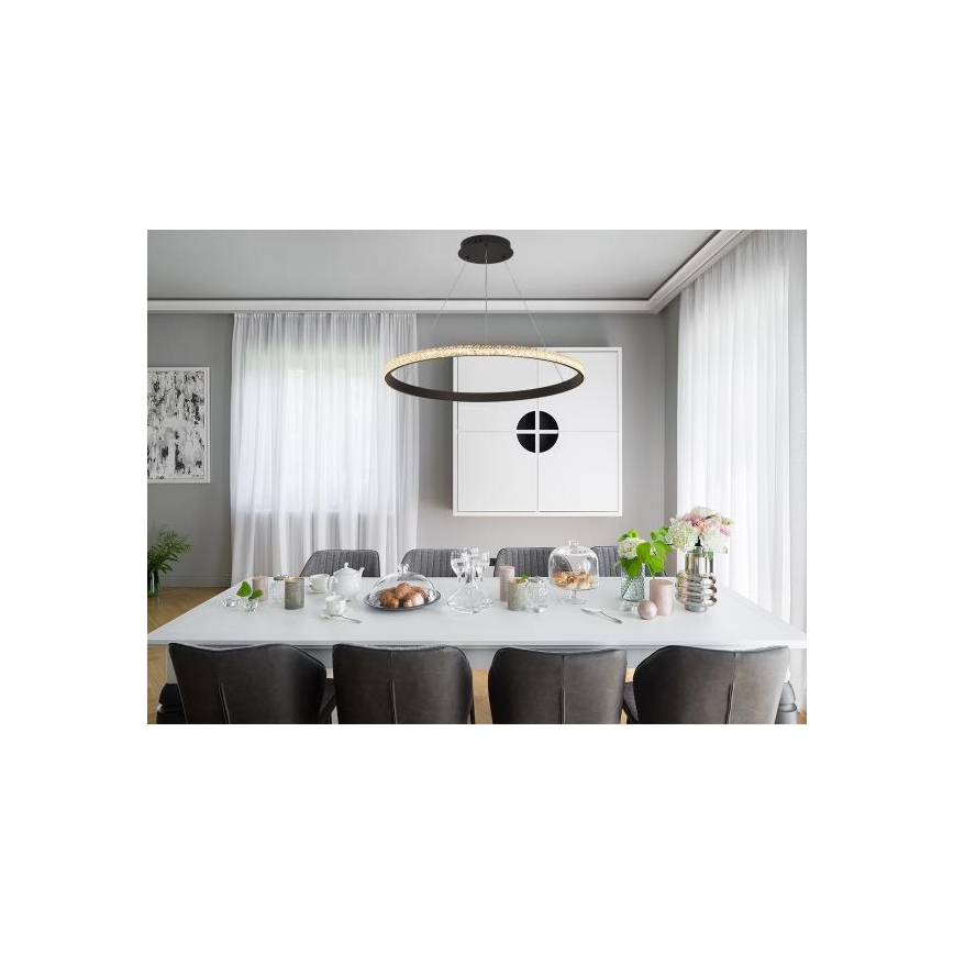 Lampadario a sospensione con filo LED dimmerabile LED/55W/230V 3000-6500K + telecomando