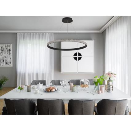Lampadario a sospensione con filo LED dimmerabile LED/55W/230V 3000-6500K + telecomando