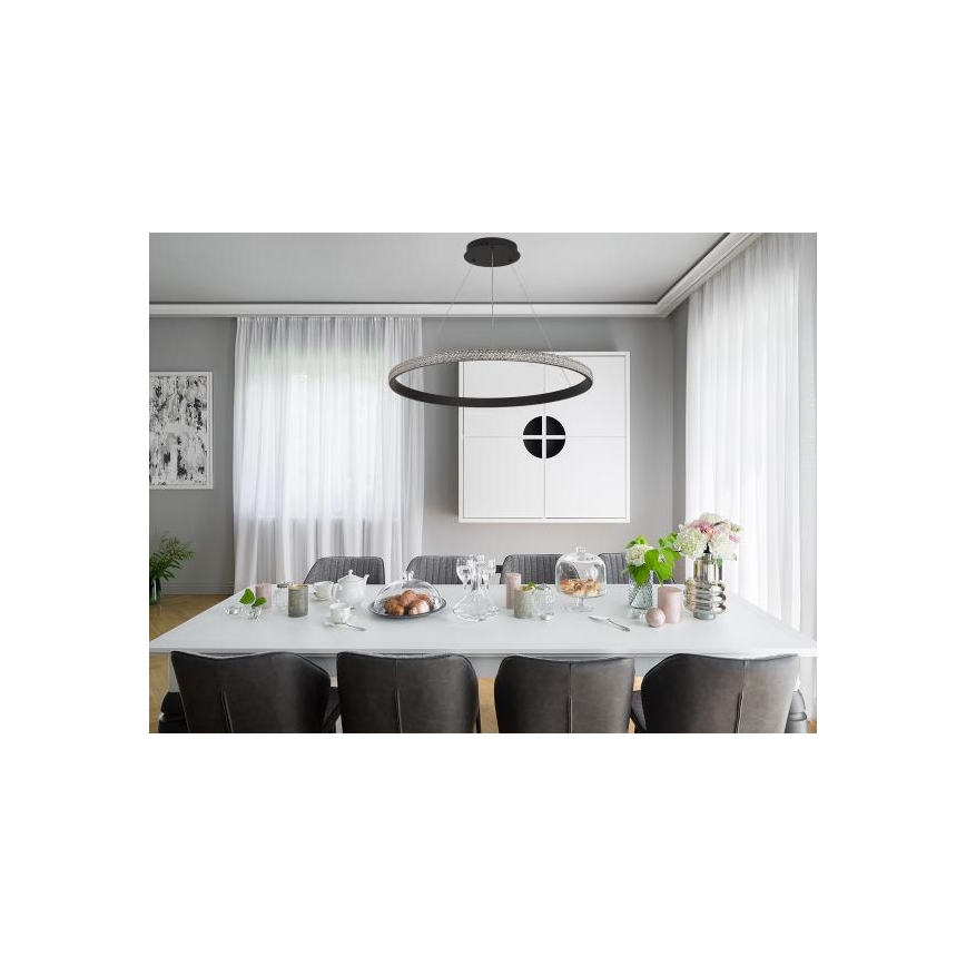 Lampadario a sospensione con filo LED dimmerabile LED/55W/230V 3000-6500K + telecomando