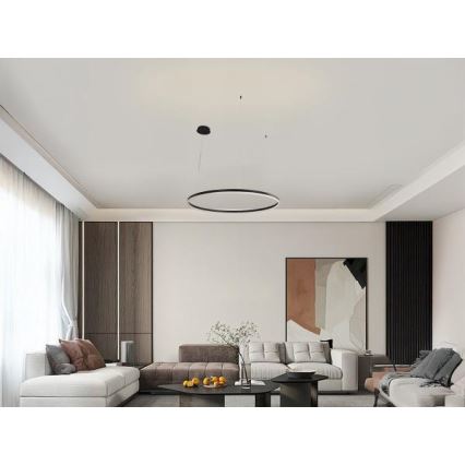 Lampadario a sospensione con filo LED dimmerabile LED/55W/230V 3000-6500K + telecomando