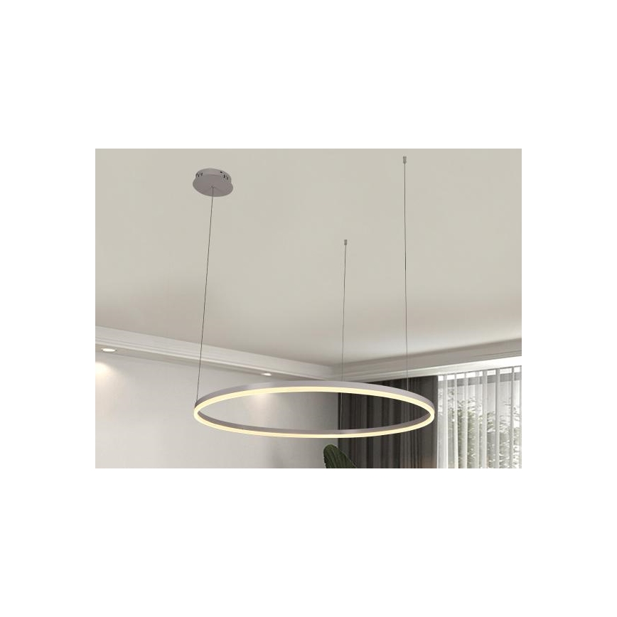 Lampadario a sospensione con filo LED dimmerabile LED/55W/230V 3000-6500K diametro 80 cm + telecomando