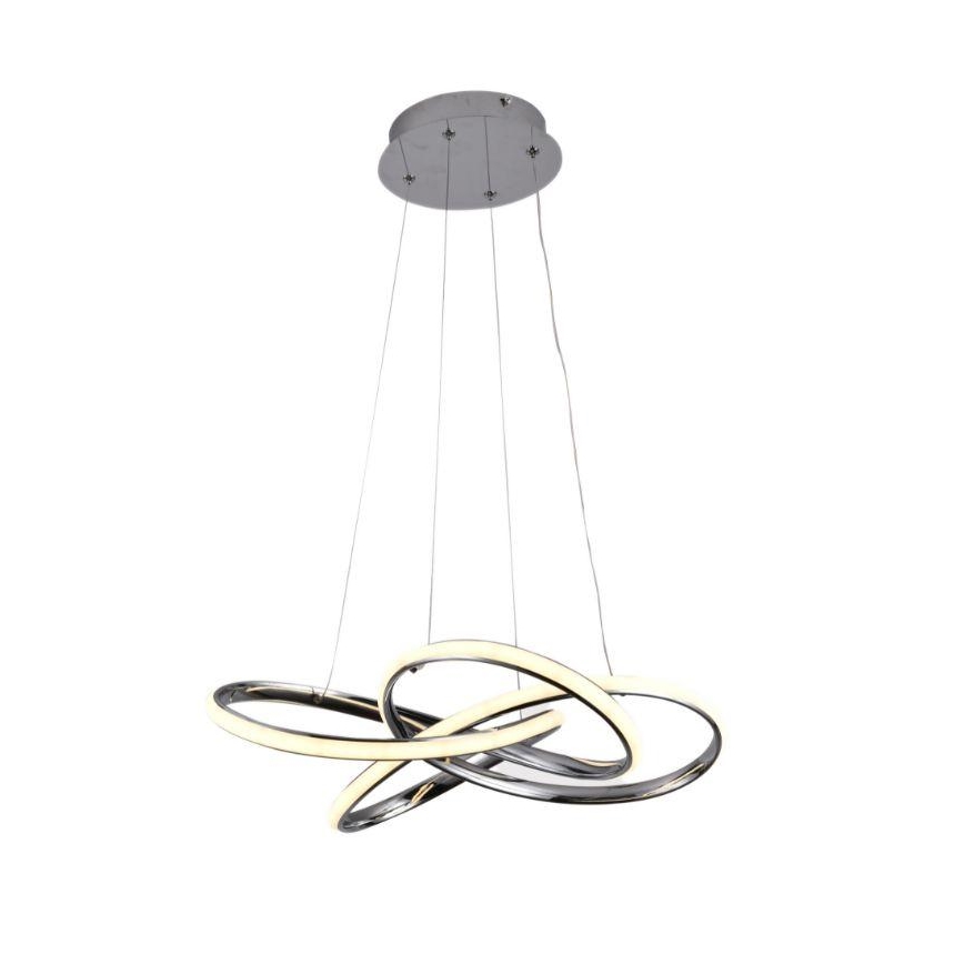 Lampadario a sospensione con filo LED dimmerabile LED/65W/230V 3000-6500K cromo + telecomando