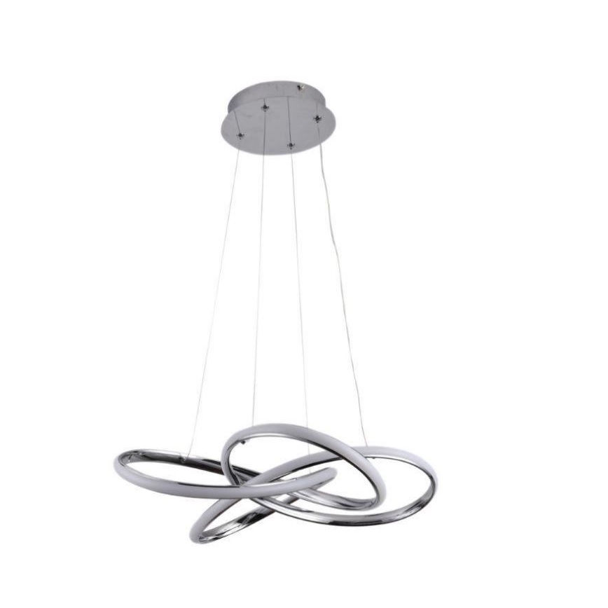 Lampadario a sospensione con filo LED dimmerabile LED/65W/230V 3000-6500K cromo + telecomando