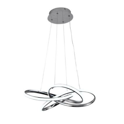 Lampadario a sospensione con filo LED dimmerabile LED/65W/230V 3000-6500K diametro 48 cm grigio + telecomando