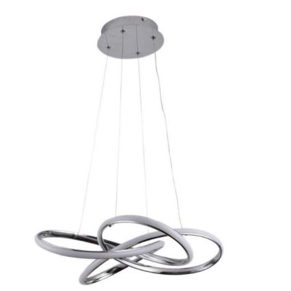 Lampadario a sospensione con filo LED dimmerabile LED/65W/230V 3000-6500K diametro 48 cm grigio + telecomando