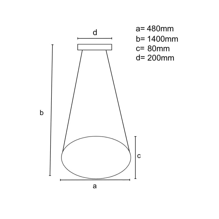 Lampadario a sospensione con filo LED dimmerabile LED/65W/230V 3000-6500K marrone + telecomando