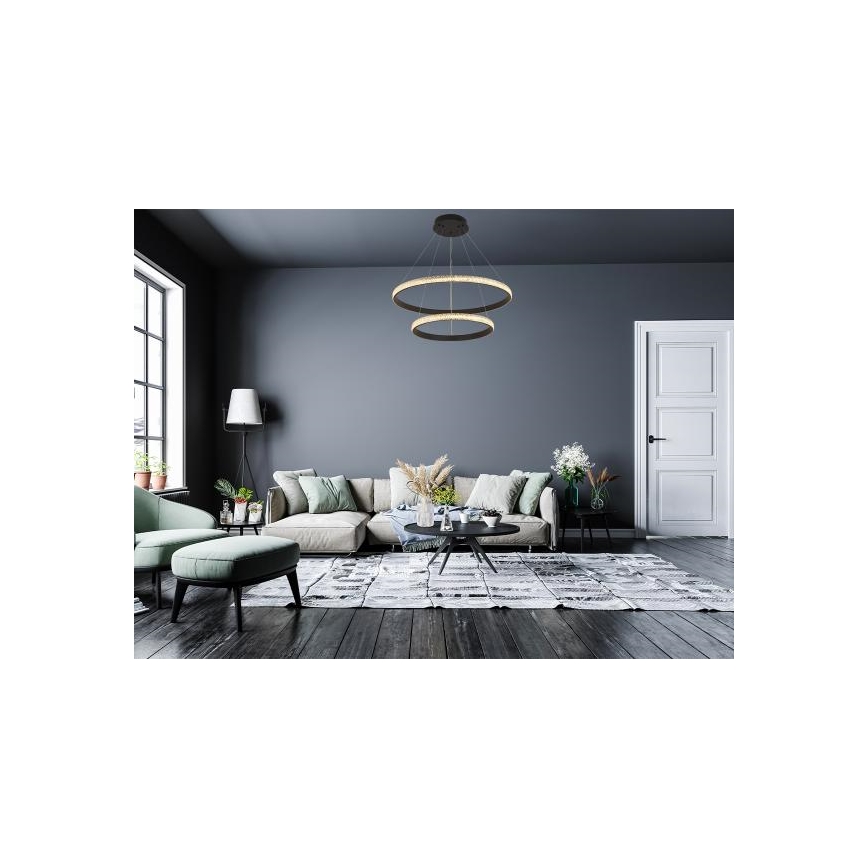 Lampadario a sospensione con filo LED dimmerabile LED/65W/230V 3000-6500K + telecomando