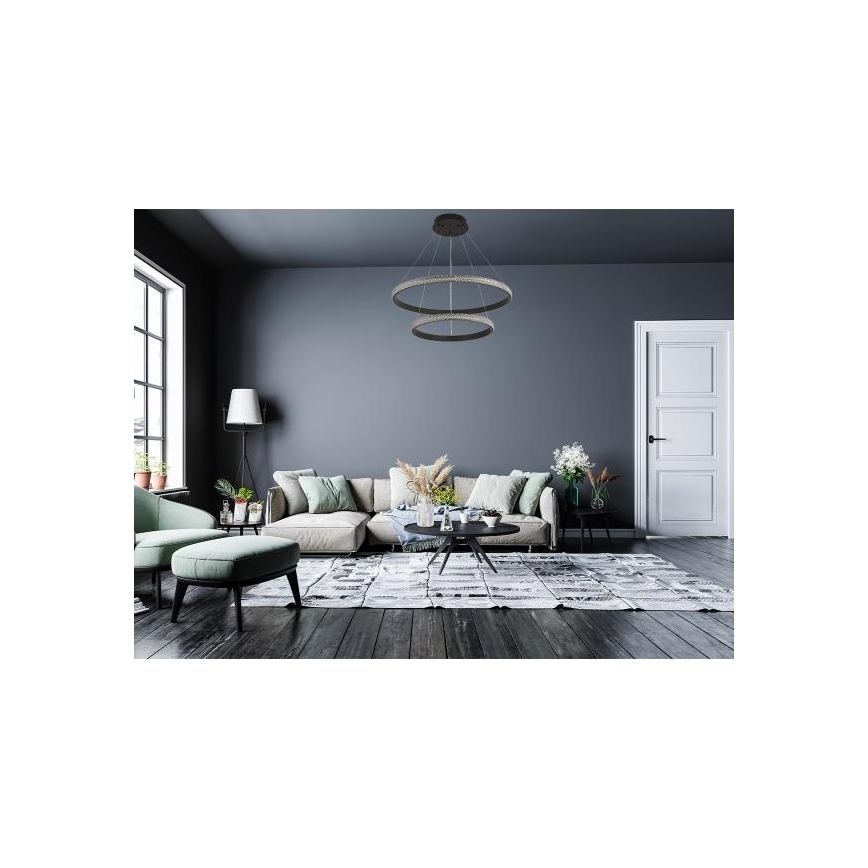 Lampadario a sospensione con filo LED dimmerabile LED/65W/230V 3000-6500K + telecomando