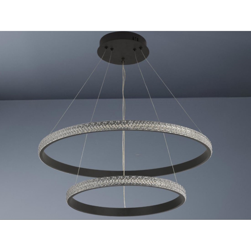 Lampadario a sospensione con filo LED dimmerabile LED/65W/230V 3000-6500K diametro 60 cm + telecomando