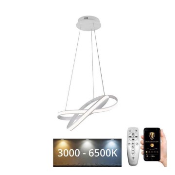 Lampadario a sospensione con filo LED dimmerabile LED/70W/230V 3000-6500K bianco + telecomando