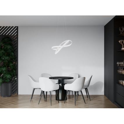 Lampadario a sospensione con filo LED dimmerabile LED/70W/230V 3000-6500K bianco + telecomando