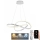 Lampadario a sospensione con filo LED dimmerabile LED/70W/230V 3000-6500K diametro 60 cm bianco + telecomando