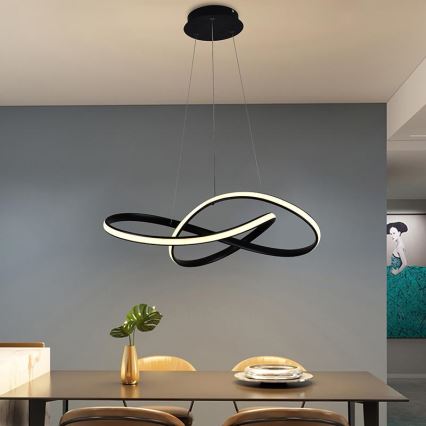 Lampadario a sospensione con filo LED dimmerabile LED/70W/230V 3000-6500K diametro 55 cm + telecomando