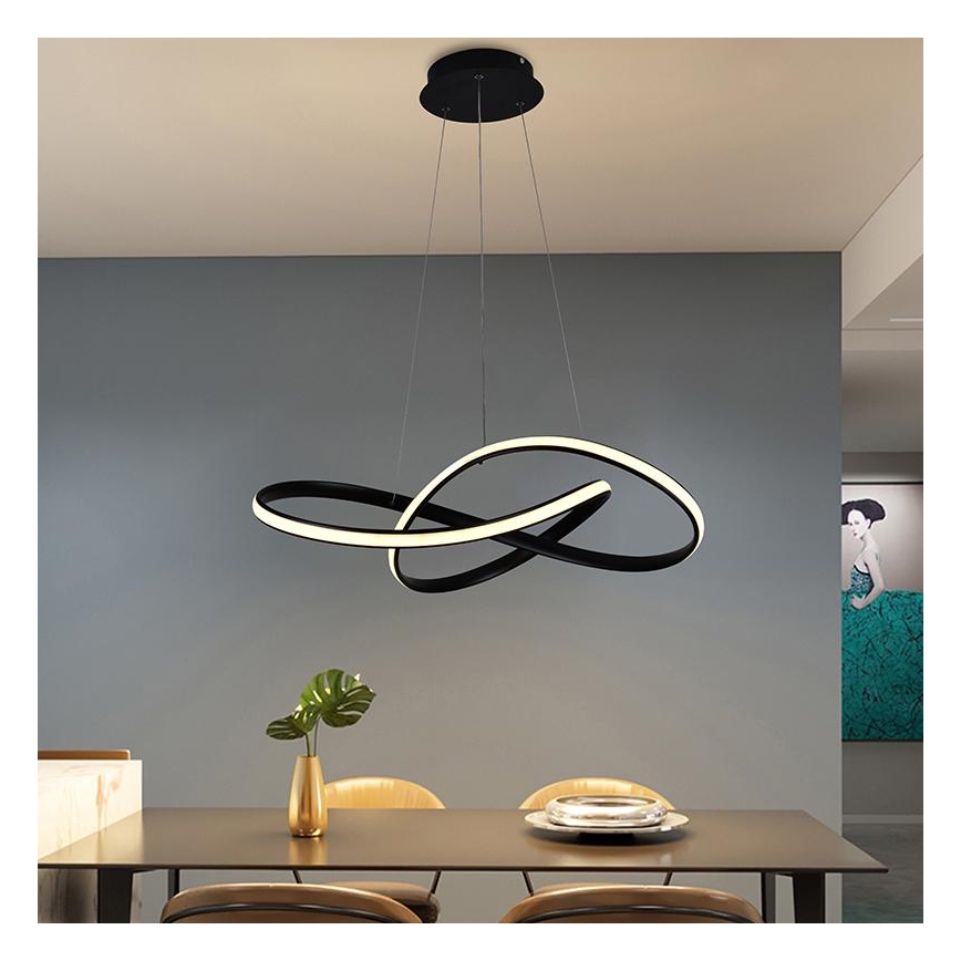 Lampadario a sospensione con filo LED dimmerabile LED/70W/230V 3000-6500K diametro 55 cm + telecomando