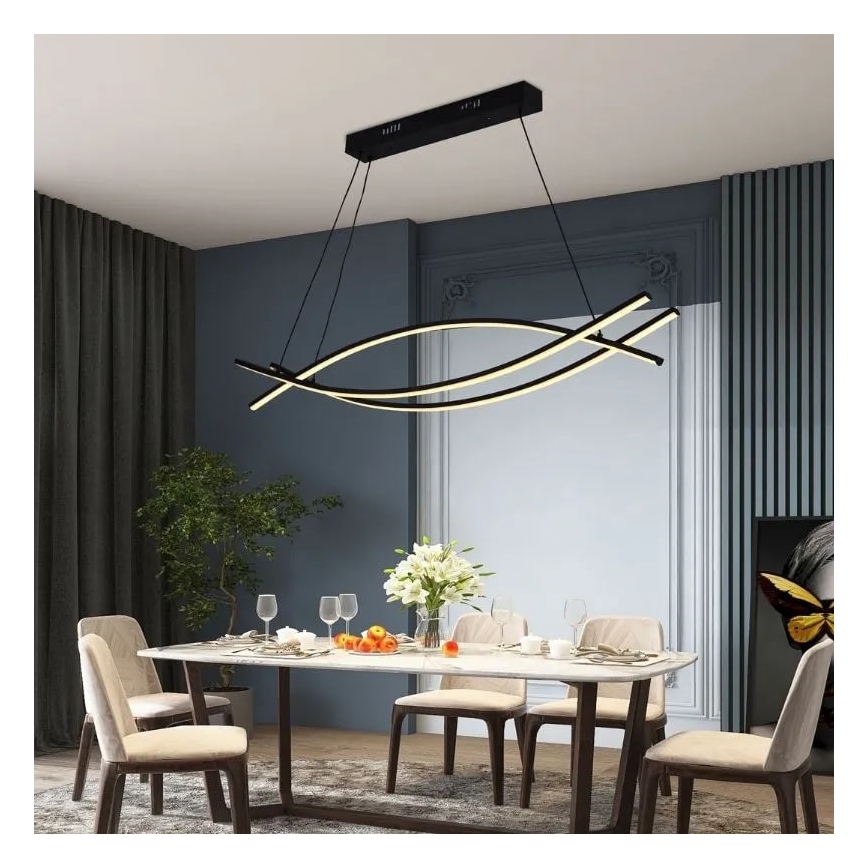 Lampadario a sospensione con filo LED dimmerabile LED/70W/230V 3000-6500K + telecomando