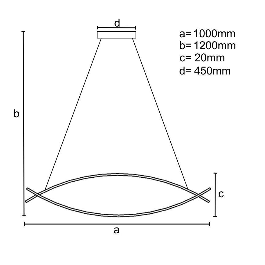 Lampadario a sospensione con filo LED dimmerabile LED/70W/230V 3000-6500K + telecomando