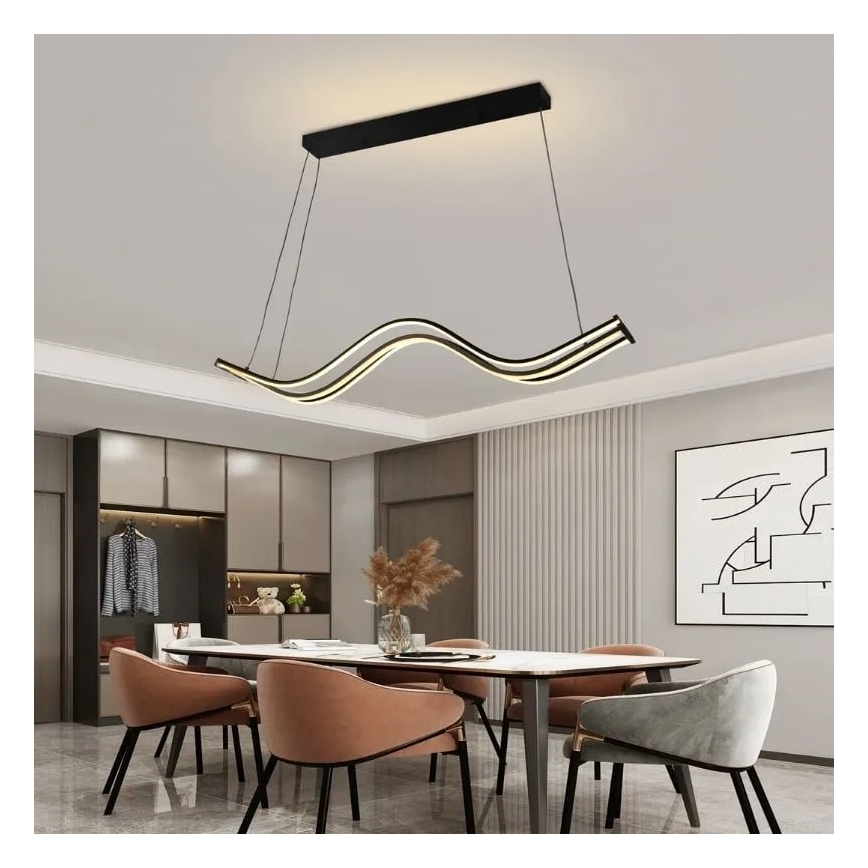 Lampadario a sospensione con filo LED dimmerabile LED/70W/230V 3000-6500K + telecomando