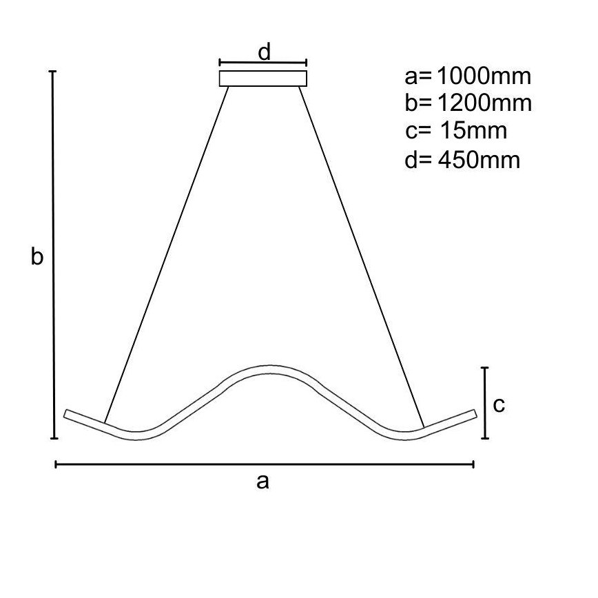 Lampadario a sospensione con filo LED dimmerabile LED/70W/230V 3000-6500K + telecomando