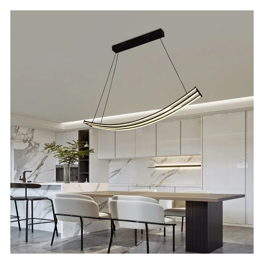 Lampadario a sospensione con filo LED dimmerabile LED/70W/230V 3000-6500K + telecomando