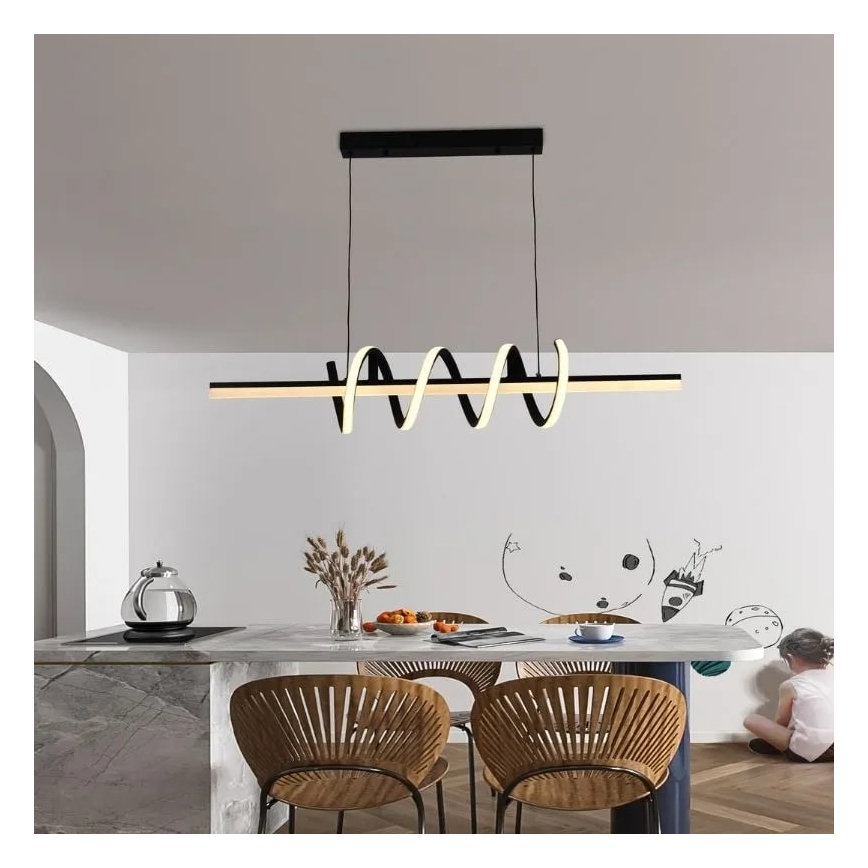 Lampadario a sospensione con filo LED dimmerabile LED/70W/230V 3000-6500K + telecomando