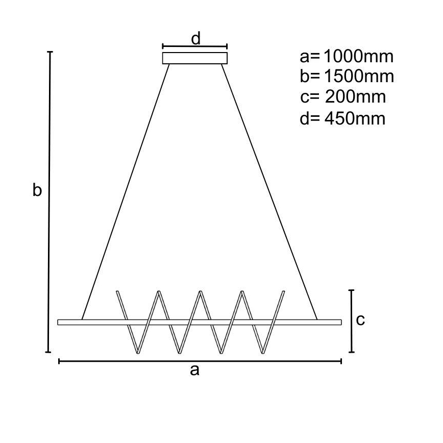 Lampadario a sospensione con filo LED dimmerabile LED/70W/230V 3000-6500K + telecomando