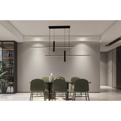 Lampadario a sospensione con filo LED dimmerabile LED/70W/230V 3000-6500K + telecomando