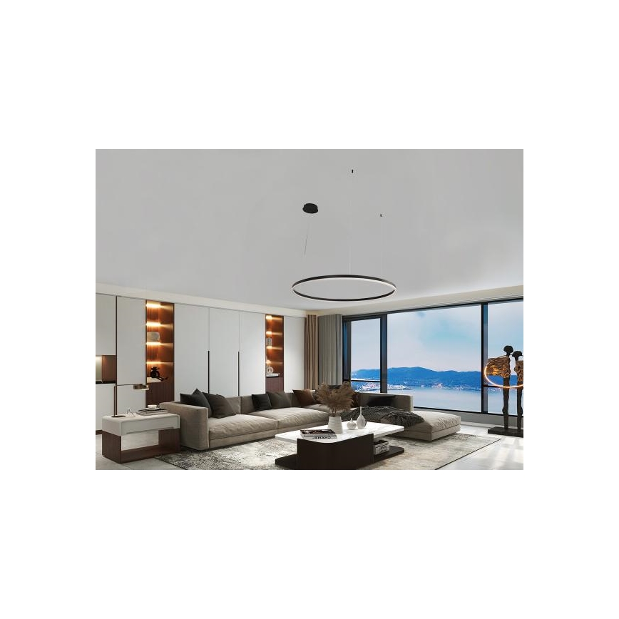 Lampadario a sospensione con filo LED dimmerabile LED/72W/230V 3000-6500K diametro 100 cm + telecomando