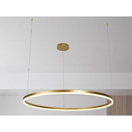 Lampadario a sospensione con filo LED dimmerabile LED/72W/230V 3000-6500K diametro 100 cm + telecomando