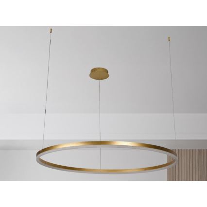 Lampadario a sospensione con filo LED dimmerabile LED/72W/230V 3000-6500K diametro 100 cm + telecomando