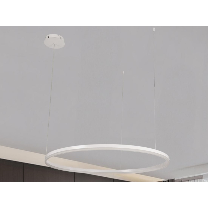Lampadario a sospensione con filo LED dimmerabile LED/72W/230V 3000-6500K diametro 100 cm + telecomando