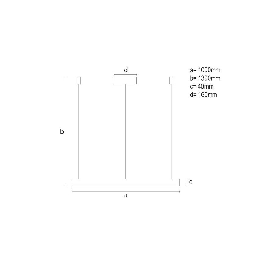 Lampadario a sospensione con filo LED dimmerabile LED/72W/230V 3000-6500K + telecomando