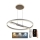 Lampadario a sospensione con filo LED dimmerabile LED/75W/230V 3000-6500K + telecomando