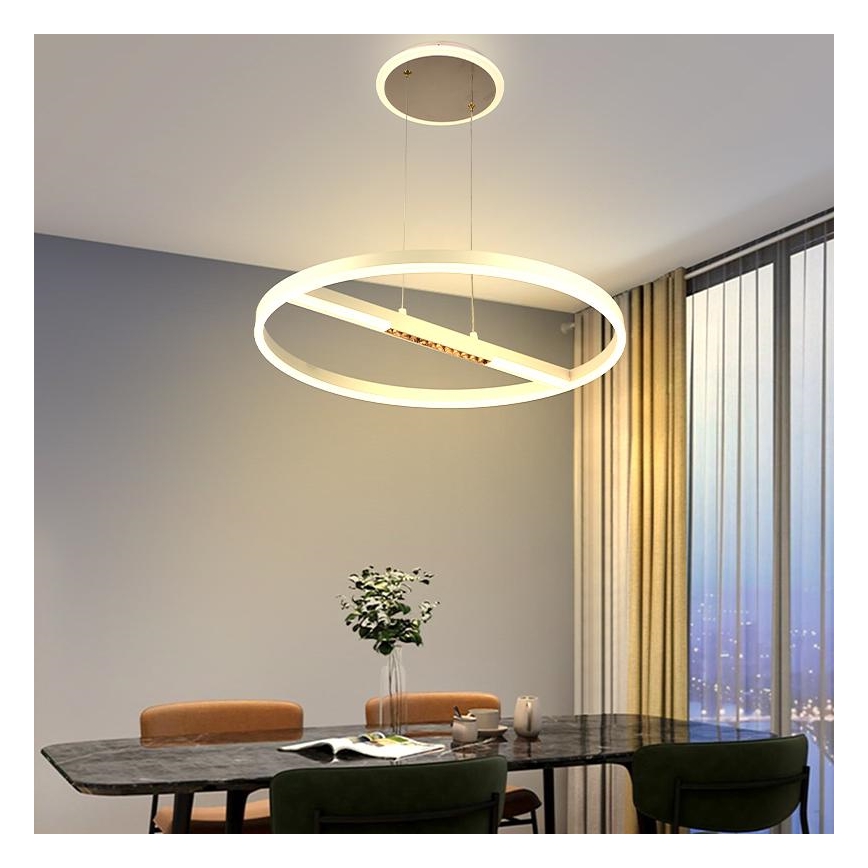 Lampadario a sospensione con filo LED dimmerabile LED/75W/230V 3000-6500K + telecomando