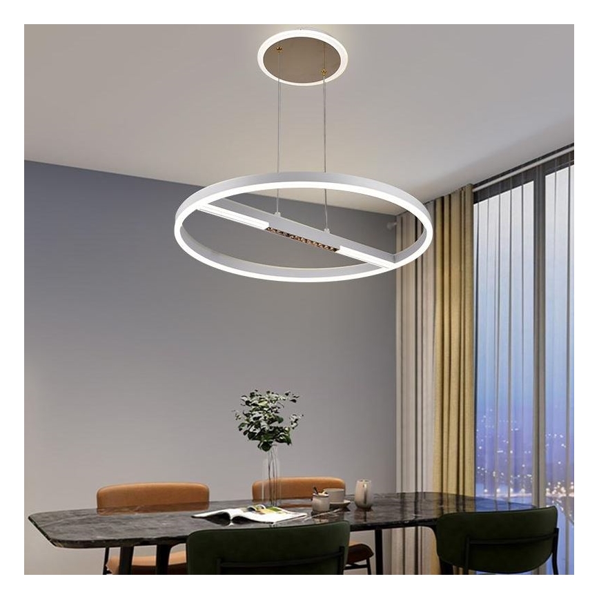 Lampadario a sospensione con filo LED dimmerabile LED/75W/230V 3000-6500K + telecomando