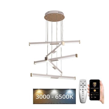 Lampadario a sospensione con filo LED dimmerabile LED/75W/230V 3000-6500K + telecomando