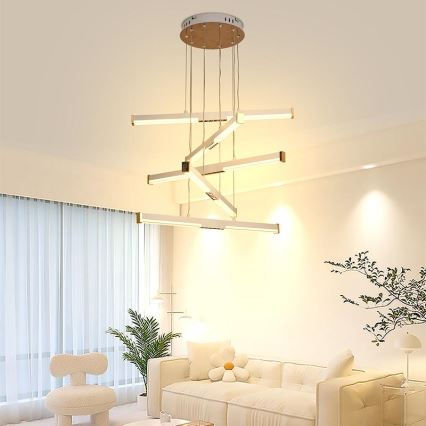 Lampadario a sospensione con filo LED dimmerabile LED/75W/230V 3000-6500K + telecomando