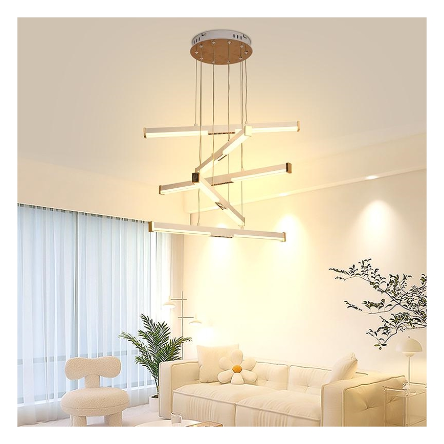 Lampadario a sospensione con filo LED dimmerabile LED/75W/230V 3000-6500K + telecomando