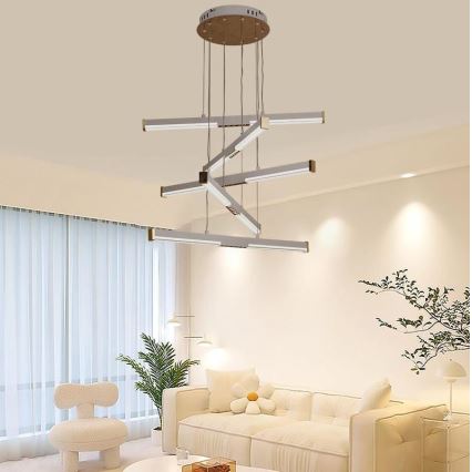 Lampadario a sospensione con filo LED dimmerabile LED/75W/230V 3000-6500K + telecomando