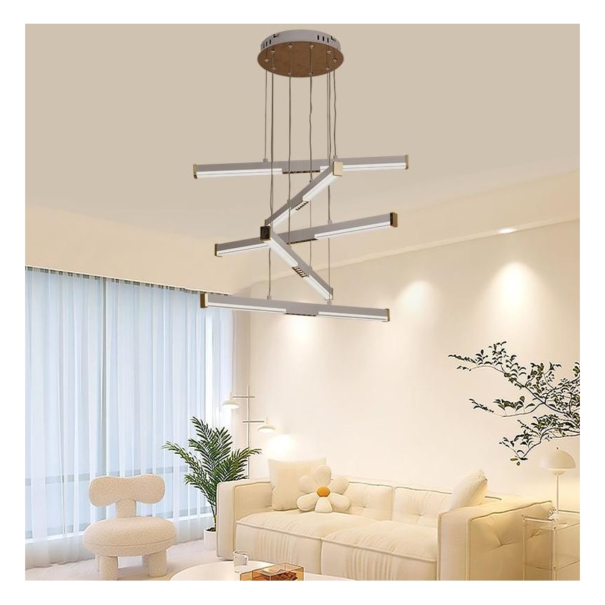 Lampadario a sospensione con filo LED dimmerabile LED/75W/230V 3000-6500K + telecomando