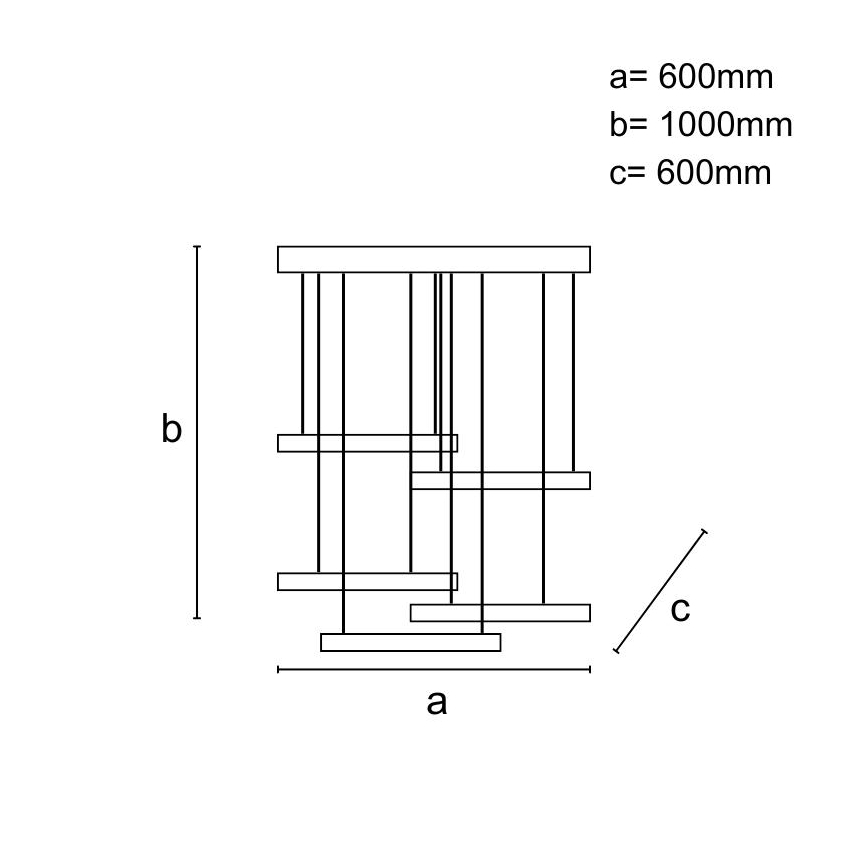Lampadario a sospensione con filo LED dimmerabile LED/75W/230V 3000-6500K + telecomando