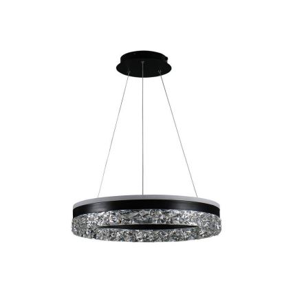 Lampadario a sospensione con filo LED dimmerabile LED/80W/230V 3000-6500K nero + telecomando
