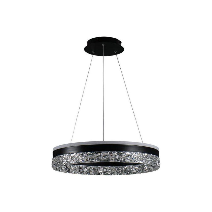Lampadario a sospensione con filo LED dimmerabile LED/80W/230V 3000-6500K nero + telecomando