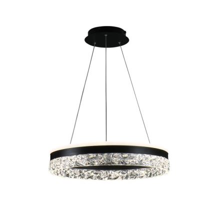 Lampadario a sospensione con filo LED dimmerabile LED/80W/230V 3000-6500K nero + telecomando