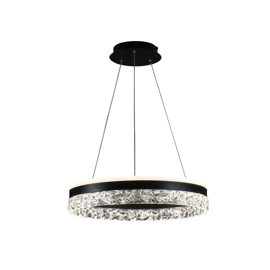 Lampadario a sospensione con filo LED dimmerabile LED/80W/230V 3000-6500K nero + telecomando