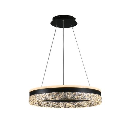 Lampadario a sospensione con filo LED dimmerabile LED/80W/230V 3000-6500K nero + telecomando