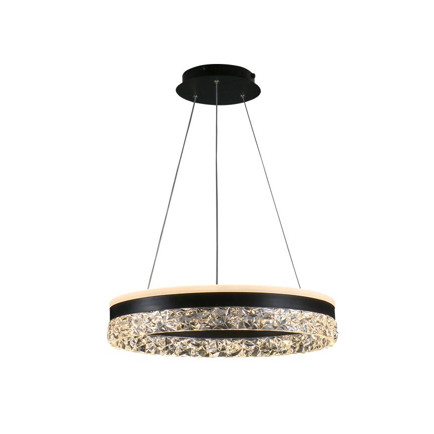 Lampadario a sospensione con filo LED dimmerabile LED/80W/230V 3000-6500K nero + telecomando