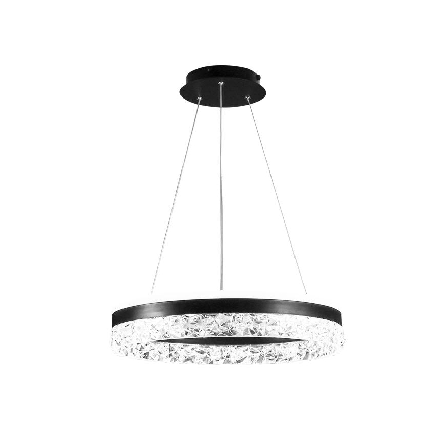 Lampadario a sospensione con filo LED dimmerabile LED/80W/230V 3000-6500K nero + telecomando
